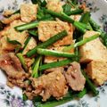 ⭐とっくん⭐'s cooksnap of when they made 美味！豆腐とニラと豚バラの炒めもの.
