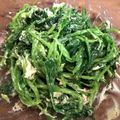 saki1010's cooksnap of when they made ほうれん草のクリームチーズおかか醤油和え.