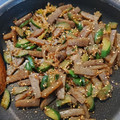 みこひろママ's cooksnap of when they made きゅうりとコンニャクのきんぴら風.