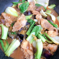 クック2SCNJV☆'s cooksnap of when they made 茄子と鶏肉と小松菜の【味噌と醤油炒め】.