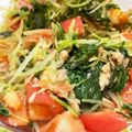 nocci56's cooksnap of when they made 水菜とトマトとツナのさっぱりサラダ.