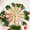 へにゃにゃ's cooksnap of when they made かいわれをハムで巻いただけ～♪.