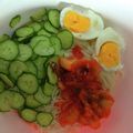ぐーたら子☆'s cooksnap of when they made ズボラ飯☆キムチ冷やしそうめん.