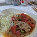 クックUINYY3☆'s cooksnap of when they made トマトの酸味が美味しい！豚肉の生姜焼き.