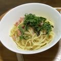 cco83901's cooksnap of when they made 豆乳消費！たらこ豆乳クリームパスタ.