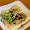 mum☆'s cooksnap of when they made 豆腐ステーキ 和風しめじソースで‼︎.