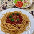 ルぴあ's cooksnap of when they made 我が家の簡単☆ミートソーススパゲッティ.