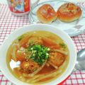 在宅勤務のおじさん's cooksnap of when they made 肉団子とたっぷり大根のスープ.
