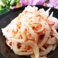 ゆるмαмα's cooksnap of when they made 玉葱と干しエビ（桜えび）のあかりマヨ和え.
