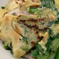 Shimay☆'s cooksnap of when they made 子どもも喜ぶ★豚肉、にら、小松菜のチヂミ.