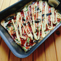 かわゆう1211's cooksnap of when they made オクラと長芋のふわトロお好み焼き風.