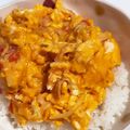 クック甘党。's cooksnap of when they made カニかまで！かに玉あんかけご飯☆天津飯風.