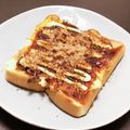 居酒屋まるみ's cooksnap of when they made お好み焼きトースト.