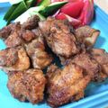 ちゃこメシ's cooksnap of when they made 焼そばの粉末ソースで作る、黒からあげ！.
