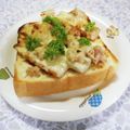 ＠迷子＠'s cooksnap of when they made 食べごたえあり☆ちくわトースト❀.