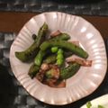 クックMGZ2GC☆'s cooksnap of when they made スナップエンドウとベーコンの炒め.