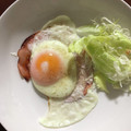 ふーちゃんとエレビー's cooksnap of when they made 我が家のハムエッグ！！!焼き方！.