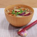 Yukiまむ's cooksnap of when they made なめことさつま芋の味噌汁.