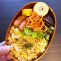 ◆まりち◆'s cooksnap of when they made *残り唐揚げで*リメイクガーリックピラフ.