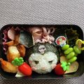 どろい's cooksnap of when they made 『クロミちゃん♡』おにぎり弁当♡キャラ弁.