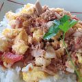 KannoPopo's cooksnap of when they made シーチキンのトマたま炒め.