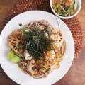 ふか谷's cooksnap of when they made 蓮根チップがサクサク♡揚げ餅おろしそば.