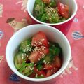 赤い電話's cooksnap of when they made トマトとオクラの中華マリネ.
