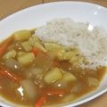 きらり流れ星's cooksnap of when they made シンプルで懐かしい幸せの黄色いカレー.