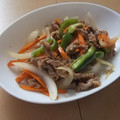 きらり流れ星's cooksnap of when they made 牛肉とピーマンのオイスター炒め.