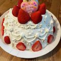 aquaqu_cat's cooksnap of when they made クリスマス☆苺の丘のケーキ.