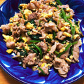 LOVE息子！'s cooksnap of when they made 豚肉とほうれん草の甘辛卵炒め.