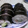 白桃きびだんご's cooksnap of when they made 胡瓜、カニカマ、シーチキンの巻き巻き寿司.