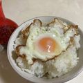papikun's cooksnap of when they made 5分で出来る目玉焼き丼.