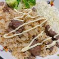 ネコmama's cooksnap of when they made ✶ガーリックステーキピラフ✶.