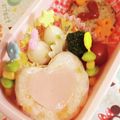 hitomi♪＊'s cooksnap of when they made ♡とってもラブリー♡ハートのおにぎり♡.