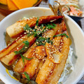 シルバニア's cooksnap of when they made ちくわも一緒に♪イワシの蒲焼き丼.