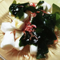 まぶたん's cooksnap of when they made はんぺんと干しエビとわかめのサラダ♡.
