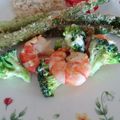 melmarilyn's cooksnap of when they made フライパン一つでブロッコリーエビマヨ♪.