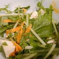 クックS5N2AF☆'s cooksnap of when they made 【楽めし】鮭フレークと豆腐と水菜のサラダ.