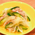 Aloha☆★'s cooksnap of when they made 新玉ねぎときゅうりとハムのマリネ.