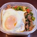 クック7BY8X6☆'s cooksnap of when they made 大葉消費に♡和風ガパオライス.