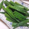 きらり流れ星's cooksnap of when they made 簡単！オクラのおひたし.