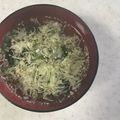 Ruriluru's cooksnap of when they made 簡単♪キャベツ入り☆わかめスープ.