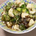 ちゃまたまご's cooksnap of when they made ✿もずく酢きゅうりじゃこカニカマ✿.