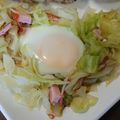 G_Yossan's cooksnap of when they made ハムとキャベツの巣ごもり目玉焼き♪.