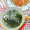 在宅勤務のおじさん's cooksnap of when they made ☆春雨とわかめの簡単スープ☆.