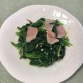 コムギ大好き's cooksnap of when they made ほうれん草とベーコン塩糀のシンプルソテー.