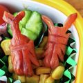 sesame1's cooksnap of when they made キャラ弁　カブトムシとクワガタムシ.