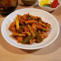 Richland☆Y's cooksnap of when they made 豚こまズッキーニしめじピーマンの炒め物.