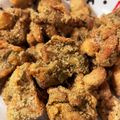 sst02☆'s cooksnap of when they made 揚げない★鶏もも肉のカリッと！青のり焼き.